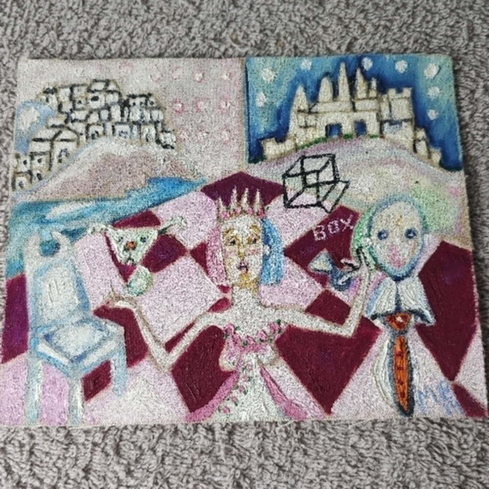 Abstract Fantasy Art in Pastel Colors by Mernie Baker Queen in The Room.